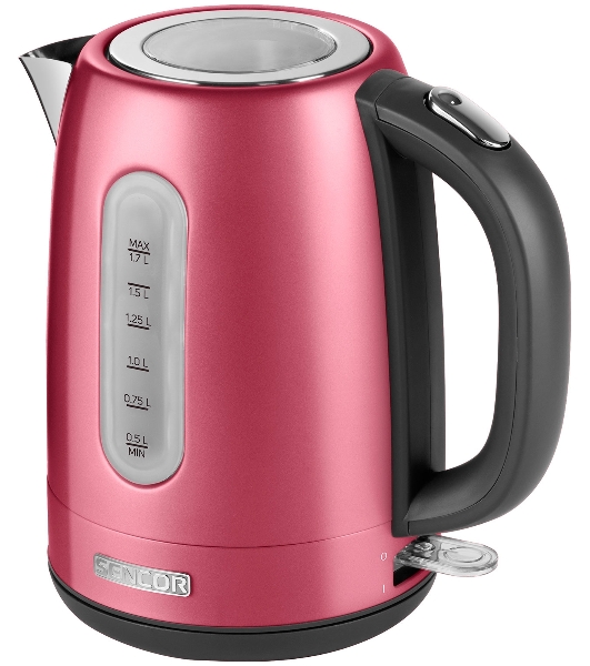 Электрочайник Sencor SWK 1774RD красный, 1.7 л, 2150 Вт, скрытый нагревательный элемент
