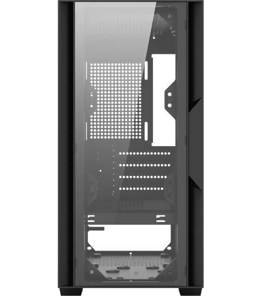 Компьютерный корпус Bloody CC-123 черный без БП mATX 8x120мм 2xUSB2.0 1xUSB3.0 audio bott PSU