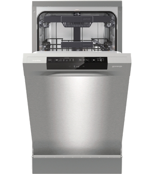 Посудомоечная машина Gorenje GS541D10X, нержавеющая сталь, 44.8 см, 11 компл., 45 дБ, класс A+++