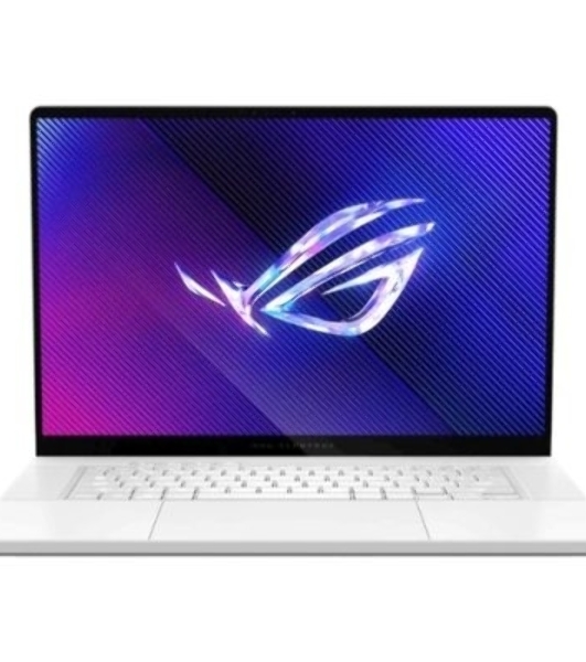 Ноутбук ASUS ROG Zephyrus G16 GU605CM-QR082W 16'(2560x1600 OLED 240Hz)/Intel Core Ultra 7 255H(2Ghz)/32Gb/1024PCISSDGb/noDVD/Ext:nVidia GeForce RTX 5060(8192Mb)/Cam/BT/WiFi/90WHr/war 1y/1.85kg/Platinum White/Win 11Home + чехол