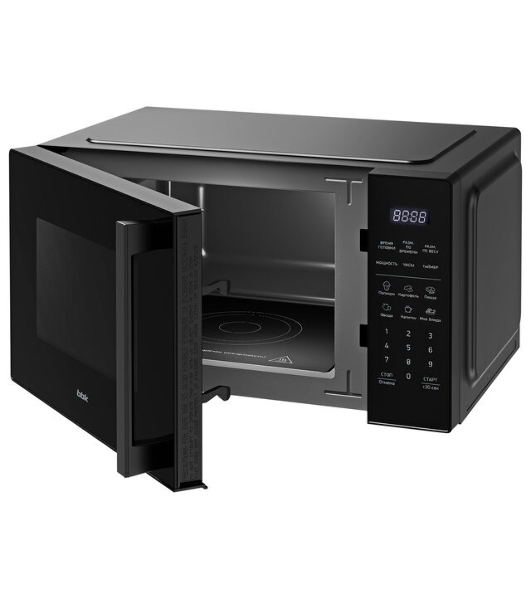 Микроволновая печь BBK 23MWS-852S/B черный, 23 л, 800 Вт, переключатели - сенсор