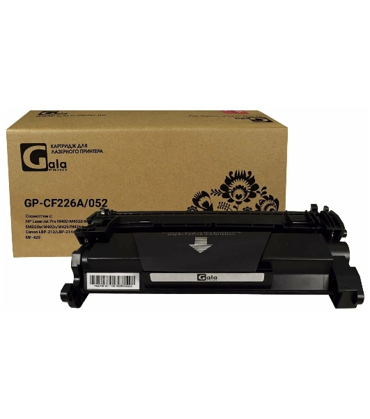 Картридж лазерный GalaPrint GP-CF226A/CRG-052 черный (3100 стр.) для HP LaserJet Pro M402/M402d/M426/Canon LBP-212/LBP-214/MF-426/MF-428