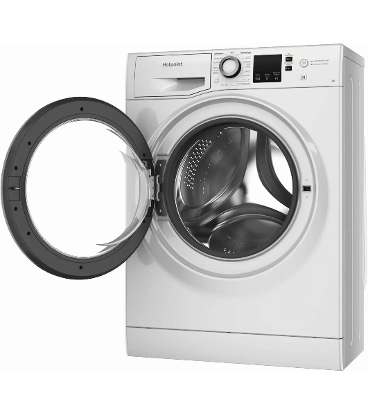 Стиральная машина Hotpoint NUS 5015 S RU белый, загр.фронтальная, макс.: 5 кг, 1000 об/мин, класс: А