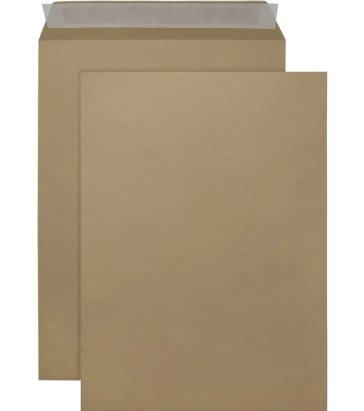 Пакет почтовый Silwerhof Eco 381227.25 C4, 229x324 мм, силиконовая лента крафт 130 г/м2 (pack:25pcs)