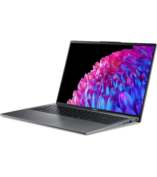 Ноутбук Acer Swift Go 16 SFG16-72-787A 16' IPS Intel Core Ultra 7 155H 32Gb SSD 1024Gb Intel Arc Win11Home серый 1.6 кг