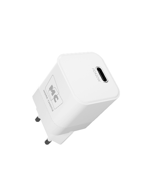 Сетевое зарядное устройство MORE CHOICE (4620202555830) NC86i 1Type-C 3.0A PD 20W для Lightning 8-pin Type-C, белый