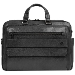 Деловая сумка мужская Piquadro Solm CA7025S141/N с отделением для ноутбука 14' черная натур.кожа, фото 1