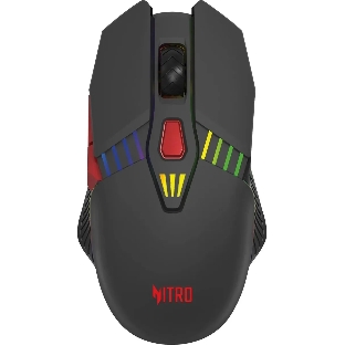 Мышь беспроводная Acer Nitro OMR305 черный, 3200 dpi, радиоканал, Bluetooth, USB, кнопки - 8