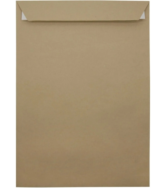 Пакет почтовый Silwerhof Eco 381227.25 C4, 229x324 мм, силиконовая лента крафт 130 г/м2 (pack:25pcs)
