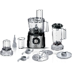 Кухонный комбайн Bosch MCM3501M 800 Вт, Скорости: 2, Блендер 1 л, Чаша 2.3 л, черный/серебристый, фото 1