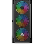 Компьютерный корпус SOEYI 'AX1-B10 SOEYI ATX case with черный coating front panel with flat small mesh, without', фото5