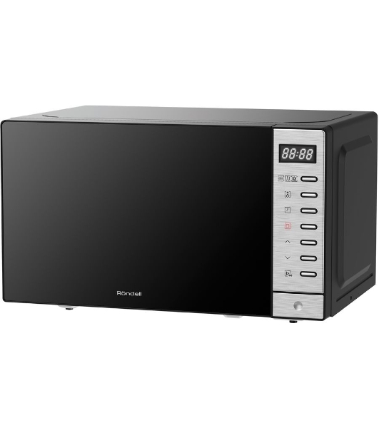 Микроволновая печь Rondell RDE-MW203 черный/серебристый, 20 л, 700 Вт, переключатели - кнопки