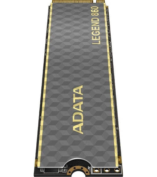 Накопитель SSD ADATA LEGEND 860, 500Gb, PCIe 4.0 x4, M.2 2280, NVMe, R/W 5000/3000, с радиатором