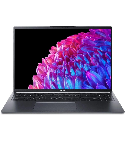 Ноутбук Acer Swift Go 16 SFG16-72-787A 16' IPS Intel Core Ultra 7 155H 32Gb SSD 1024Gb Intel Arc Win11Home серый 1.6 кг