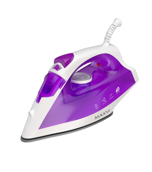 Утюг Maxvi SI1801 белый/фиолетовый
