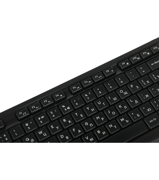 Комплект клавиатура+мышь A4Tech FStyler F1010 проводной, USB, 1600 DPI, чёрный