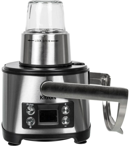 Кухонный комбайн Kitfort KT-1395 800Вт серебристый/черный