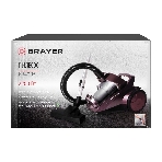 Пылесос BRAYER BR4205 коричневый, 420/2200 Вт, уборка сухая, пылесборник контейнер, 4 л, фото2