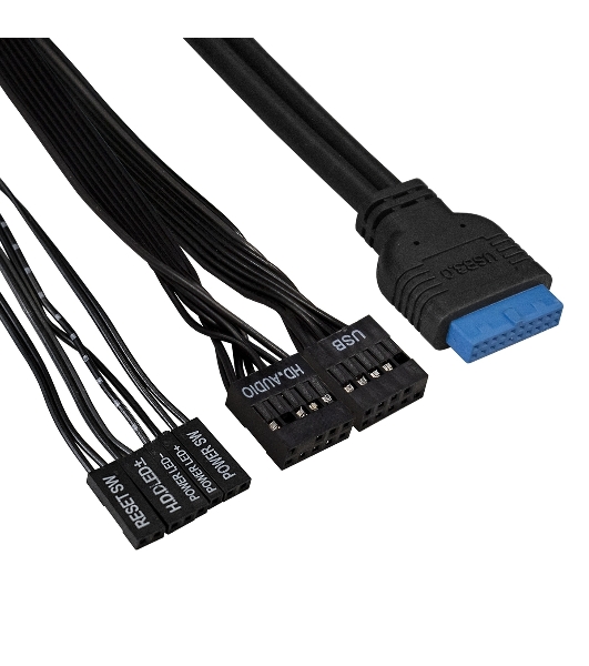 Компьютерный корпус Miditower ExeGate CP-603-UNS450 (ATX, БП UNS450 с вент. 12см, 2хUSB, аудио, черный)