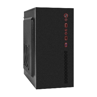 Компьютерный корпус Minitower ExeGate BAA-403U2-UNS500 (mATX, БП UNS500 с вент. 12см, 1*USB/2*USB 3.0, HD Audio, черный)