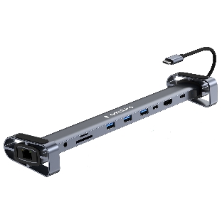 Док-станция Gembird UHB-D5, USB Type-C, 3xUSB 3.1, Type-C PD87W, Jack 3.5, SD/TF, HDMI, RJ45, USB Type-C, USB