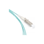 Пигтейл Cabeus, LC, OM3 50/125, 1,5м, бежевый хвостовик, бирюзовый, фото 1