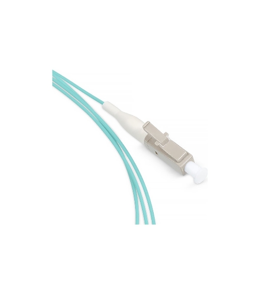Пигтейл Cabeus, LC, OM3 50/125, 1,5м, бежевый хвостовик, бирюзовый