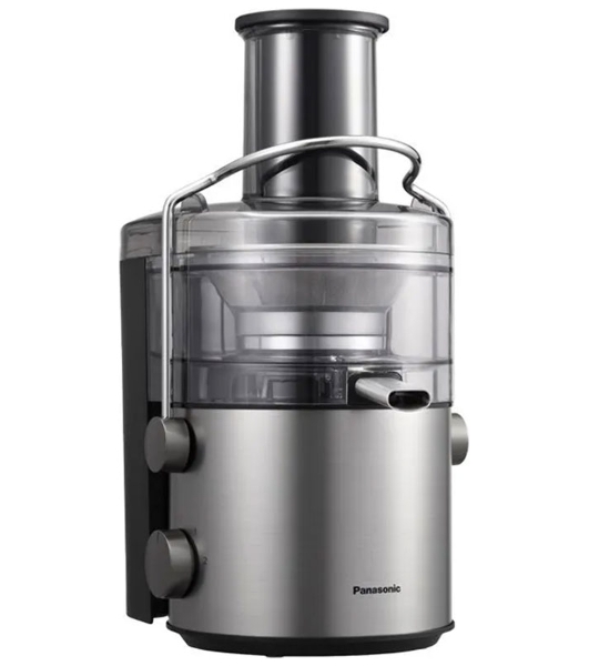 Соковыжималка Panasonic MJ-CB600STQ серебристый, центробежная, 1000 Вт, 1500 мл, механическое