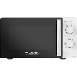 Микроволновая печь WILLMARK WMO-201MB белый, 20 л, 700 Вт, переключатели - поворотный механизм