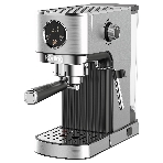 Кофеварка рожковая Korting KCM 1001 EX нержавеющая сталь, молотый, 1.2 л, 1350 Вт, 20 бар, фото 1