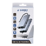 Док-станция Gembird UHB-D4, USB Type-C PD87W, USB, Jack 3.5, SD/TF, HDMI, RJ45, VGA, USB, фото2