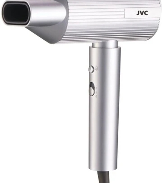 Фен JVC JHD012 серый/серебристый, 1800 Вт