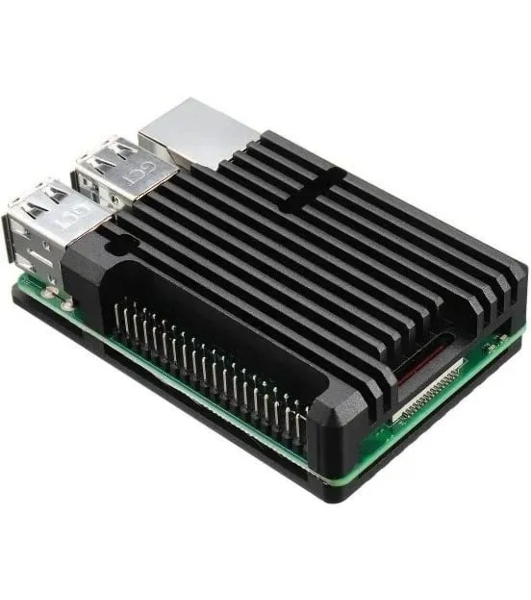 Корпус ACD черный Metal Aluminum Case for Raspberry Pi 3B/3B+
