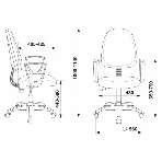 Кресло Бюрократ CH-1300N/3C11 черный, экокожа, 120 кг, механизм качания, фото6
