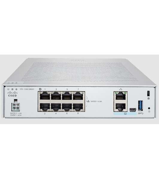 Межсетевой экран Cisco Firepower 1010 FPR1010-NGFW-K9, 8×1 Гбит/с, управляемый