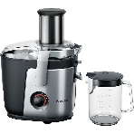 Соковыжималка Bosch MES4000 серебристый, центробежная, 1000 Вт, 1500 мл, механическое, фото 1