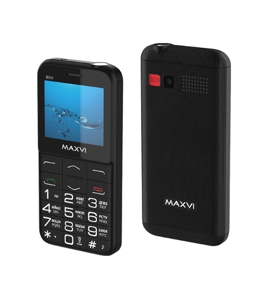 Мобильный телефон Maxvi B231 черный