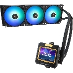 Система жидкостного охлаждения Thermalright Frozen Warframe 360 ARGB Soc-AM5/AM4/1200/1700/1851 черный 4-pin 29.8dB Al LCD Ret (F-WFRAME-360-BL-ARGB), фото7
