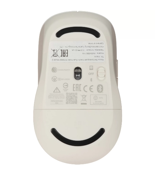 Мышь беспроводная Xiaomi Dual-mode Wireless Mouse 2 белый, 1200 dpi, радиоканал, Bluetooth, USB, кнопки - 5