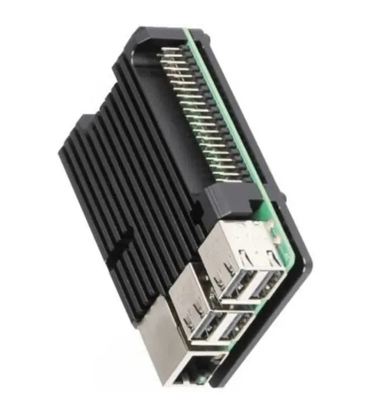 Корпус ACD черный Metal Aluminum Case for Raspberry Pi 3B/3B+