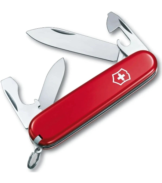Нож перочинный Victorinox Recruit (0.2503) 84мм 10 функций красный карт.коробка