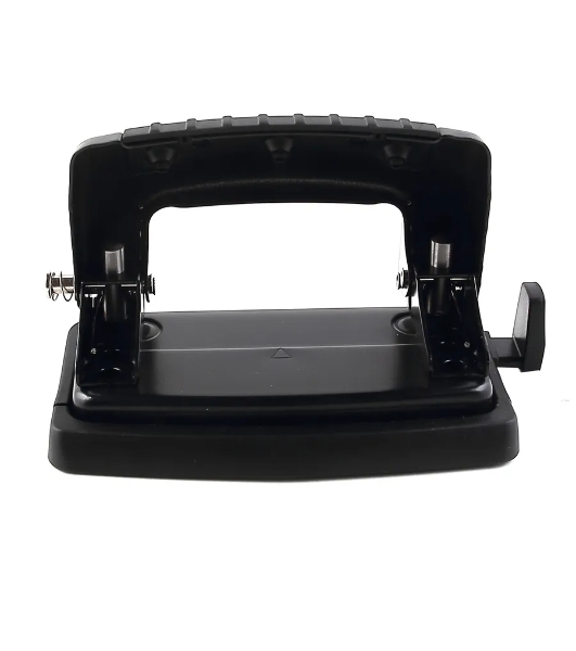 Дырокол Kw-Trio Classic Mini 09065BLACK, до 10 листов, металл черный, отверстий: 2, с линейкой