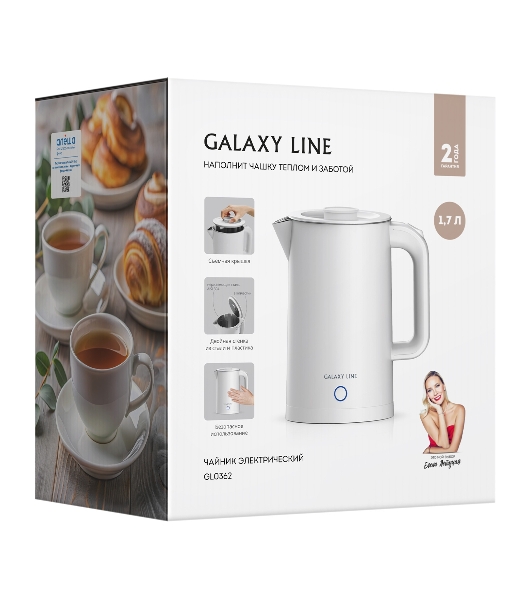 Чайник электрический Galaxy GL 0362 белый