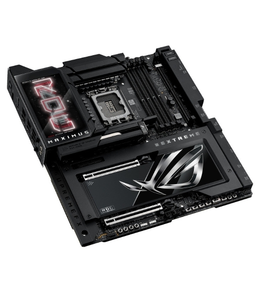 Материнская плата ASUS ROG MAXIMUS Z890 EXTREME, LGA 1851, Intel Z890, 4xDDR5, 4xSATA, 4xM.2, 1xPCI-E 5.0 x16, 1xPCI-E 5.0 x8, 1xHDMI, 2xUSB-C, 2x 10Gb LAN, 5xUSB-A 3.2 Gen 2, 1xUSB-C 3.2 Gen 2x2, 2xUSB-C Thunderbolt 5, 2x3.5 мм, 7.1, E-ATX