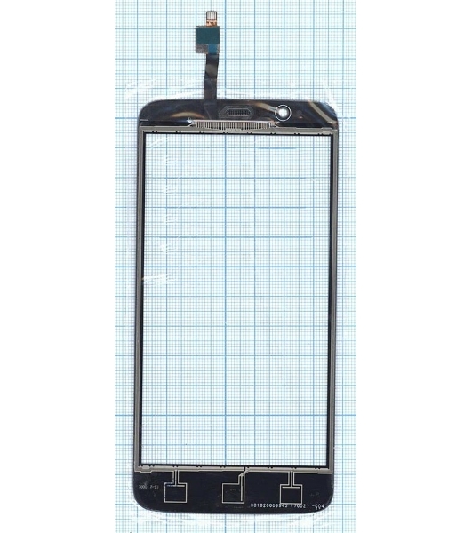 Сенсорное стекло (тачскрин) для ZTE Blade A310, серое