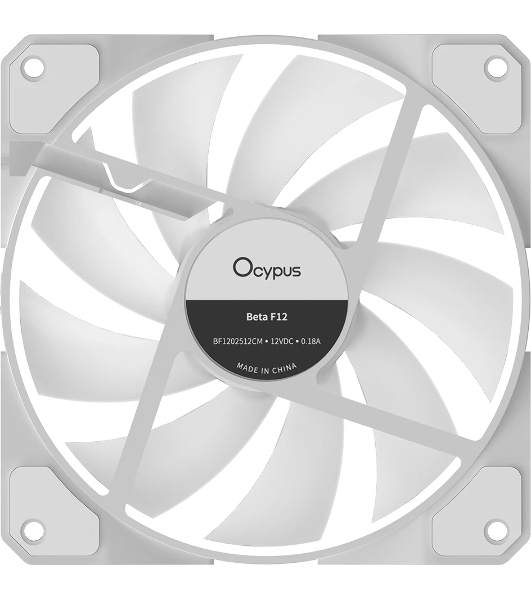 Вентилятор для корпуса Ocypus Beta F12 WH ARGB Reverse Blade White (Beta-F12-WH1AM01X-GL)