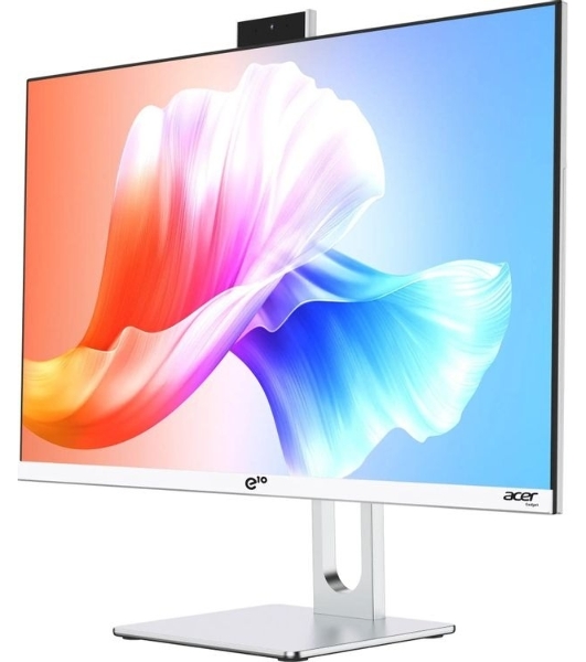 Моноблок Acer Gadget E10 ERAIO 23.8' Full HD Ryzen 7 6800H (3.2) 16Gb SSD512Gb 680M Windows 11 Pro GbitEth WiFi BT 120W клавиатура мышь Cam белый/серебристый 1920x1080