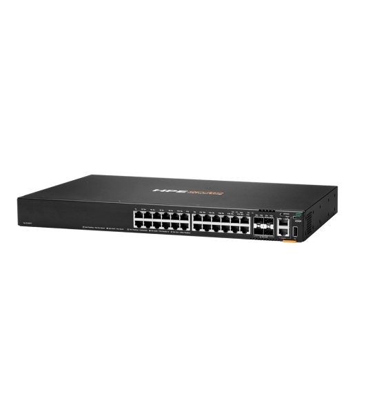 Коммутатор HPE Aruba Networking CX 6200F 24G 4SFP+, 24×1 Гбит/с + 4×10 Гбит/с SFP+, управляемый