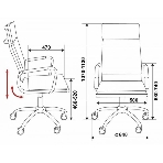 Кресло Бюрократ CH-993/camel светло-коричневый, экокожа, фото2