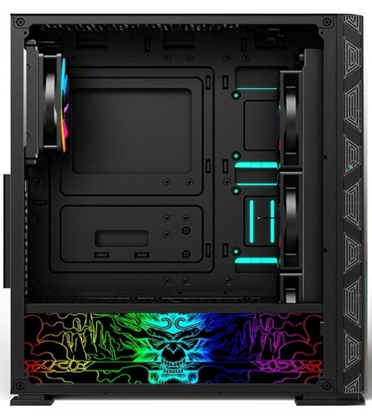 Компьютерный корпус SOEYI 'AX8-B20 SOEYI ATX case with черный coating front panel with flat bigger mesh, without'